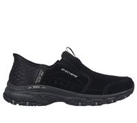 Skechers, Hillcrest Sunapee Mujer, Borde de Licra de Ante Negro, 40 EU