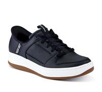 Skechers Slip-ins Manos Libres Sport Court 92 Distown, Zapatillas Hombre, Black Leather Natural Trim, 41 EU