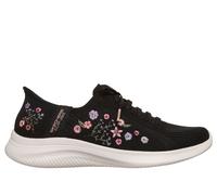 Skechers Slip-ins Mommy & Me: Ultra Flex 4.0 - Sweet Petals en Negro, talla 41, Vegan
