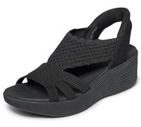 Skechers Tenis para mujer Parallel Lite Summer Invite Slip-Ins Negro Talla 6 Reino Unido