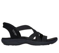 Skechers Reggae Slim para mujer, simplemente elásticas, sin cordones manos libres, Negro/Negro, 7