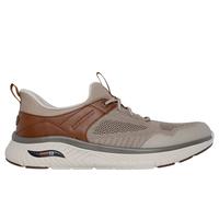 Skechers Arch Fit Crosser Emeric, Zapatillas Hombre, Taupe Brown Knit/Synthetic, 39.5 EU