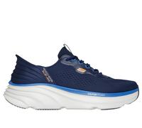 Skechers Slip-ins Relaxed Fit: D'Lux Vapor en Navy/Naranja, talla 39.5, Vegan