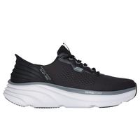 Skechers D'Lux Vapor, Zapatillas Hombre, Black Mesh/Hotmelt/Charcoal Trim, 44 EU
