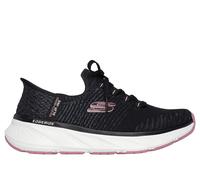 Skechers Slip-ins Relaxed Fit: Edgeride en Negro/Rosa, talla 38.5, Vegan