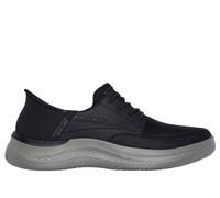 Skechers USA Men's Hasting Rory, Zapatillas Hombre, Black Synthetic/Leather, 46 EU