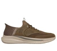 Skechers Slip-ins Relaxed Fit: Slade - Caster en Kaki, talla 47.5, Vegan