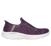 Skechers Relaxed Fit Sport, Zapatillas Mujer, Dark Purple Knit/Purple Trim, 37 EU