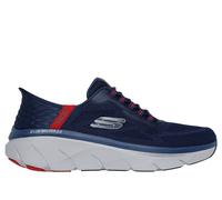 Skechers Slip-ins RF: D'Lux Walker 2.0 - Rezinate en Navy/Rojo, talla 44, Vegan