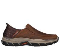 Skechers Respected-Elgin - Mocasines sin cordones para hombre, 9.45 pulgadas, Marrón, 12 X-Wide