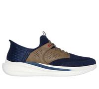 Skechers Slip-ins RF: Slade - Caster en Navy/Marrón Bronceado, talla 48.5, Vegan