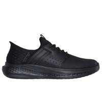 Skechers SLADE Zachary Zapatillas Slip On Hombres Negro Piel 45-48,5