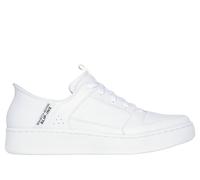 Skechers Sport Court 92-Distown - Tenis sin cordones para hombre, Blanco, 42.5 EU