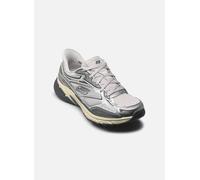 Skechers Stamina Sport, Zapatillas Mujer, Silver Duraleather/Gray Mesh/Trim, 38 EU
