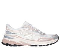 Skechers Slip-ins: Stamina Sport en Blanco/Plata/Rosa, talla 35