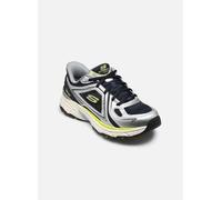 Skechers Stamina Sport Kordae, Zapatillas Hombre, Navy Leather/Silver Mesh/PU, 41 EU