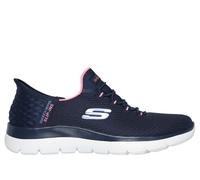 Skechers Slip-ins: Summits - Diamond Dream en Navy/Rosa, talla 37.5, Vegan