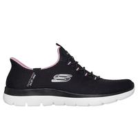 Skechers Slip-ins: Summits - Dream Chaser en Negro/Purpura, talla 41, Vegan