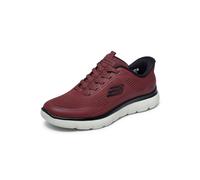 Skechers Summits Leyter - Zapatillas bajas para hombre, textil/sintético, color negro, Castillo, 48.5 EU