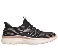 Skechers Slip-ins: Summits Plus en Negro/Oro Rosa, talla 36.5, Vegan
