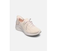 Skechers Ultra Flex 3.0 Brilliant Path, Zapatillas Mujer, Natural Knit Periwinkle Trim, 40 EU