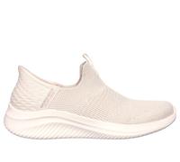 Skechers Ultra Flex 3.0 Smooth Step Zapatillas sin cordones manos libres para mujer, de calce fácil, Natural, 38 EU