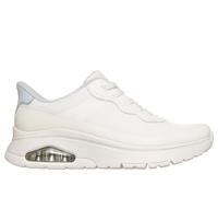 Skechers Slip-ins: UNO Flex - Step N Knit en Blanco/Azul, talla 37
