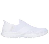 Skechers Slip-ins: Virtue - Sleek en Blanca, talla 38.5, Vegan