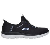 Skechers Slip-ins Waterproof: Summits - Best Choice en Negro/Azul Claro, talla 35, Vegan