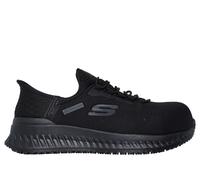 Skechers Tilido Ombray, Botas de construcción Mujer, Black Textile/Synthetic, 37.5 EU