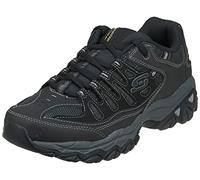 Skechers Sneaker Sport Afterburn Espuma de Mã© Moire de Cordones, Negro, 46 EU