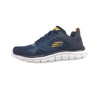 SKECHERS Hombres Zapatillas deportivas bajas 'Track Syntac' marino / mandarina / blanco, Talla 41, 8626504
