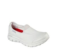Skechers Sure Track, Zapatos Mujer, Blanco White Leather, 36 EU