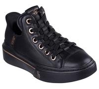 Skechers Zapatillas Mujer Snoop One OG Negro cuero y malla detalle oro rosa 40 EU