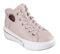 Skechers Snoop One OG - Tenis de Piel para Mujer, Malla de Cuero Rubor con Ribete en Oro Rosa, 39 EU