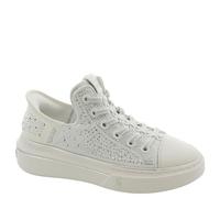 Skechers Snoop One Rhine-Stoned, Zapatillas Mujer, White Rhinestone Canvas, 37.5 EU