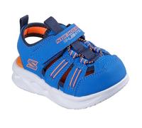 Skechers Sola Glow Sandal, Sandalias Planas, Blue, 24 EU