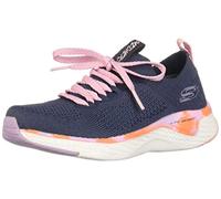 Skechers Solar Fuse 302040L-NVMT, Girl Sneakers,Sports Shoes, Navy, 37 EU