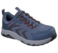 Skechers Speed-Flex Trekker Nordown, Botas de Seguridad y contra Incendios Hombre, Black Red Trim Textile/Synthetic, 42.5 EU