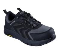 Skechers Speed-Flex TrekkerFire & Botas de seguridad para hombre, Tela sintética negra, 45 EU