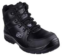 Skechers Speed-Flex TrekkerFire & Botas de seguridad para hombre, Tela sintética negra, 47.5 EU