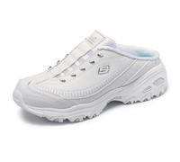 Skechers Sport D'lites Bright Sky - Zapatillas de deporte para mujer, color blanco/plateado, talla 5.5 W (EE. UU.)