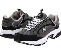 Skechers Sport Energy Downforce - Tenis con Cordones para Hombre, Carbón/Negro, 8 Wide