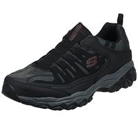Skechers Sport Men's Afterburn M. Fit Wonted Loafer,Black/Charcoal,10 4E US