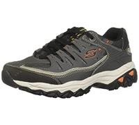 Skechers Sport Men's Afterburn Memory Foam Lace-Up Sneaker, Charcoal, 16 4E US