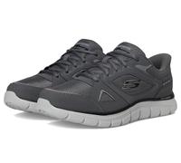 Skechers Sport Track-Ezral - Zapatos sin Cordones para Hombre, Carbón Vegetal, 43 EU