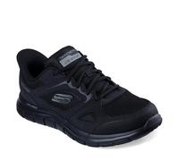 Skechers Sport Track-Ezral - Zapatos sin Cordones para Hombre, Negro/Negro, 10.5 Wide