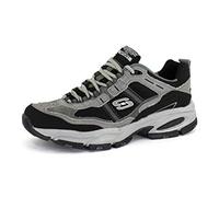 Skechers Sport Vigor 2.0 Trait - Tenis Deportivos de Espuma viscoelástica para Hombre, Carbón/Negro, 45.5 EU