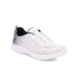 Skechers Sport Virtue - Tenis de Moda para Mujer, Blanco Negro, 37.5 EU