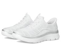 Skechers Sport Women's Summits Plus Hands Free Slip-ins, Zapatillas Mujer, Blanco Plateado, 43 EU